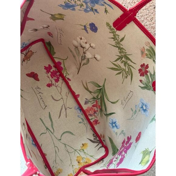 RARE Authentic Goyard Saint Louis PM FUCHSIA Le Jardin Floral Shoulder Tote Bag - Picture 10 of 14